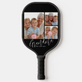 Oma heeft moderne leuke tekst 3 foto opgericht pickleball paddle (Voorkant)