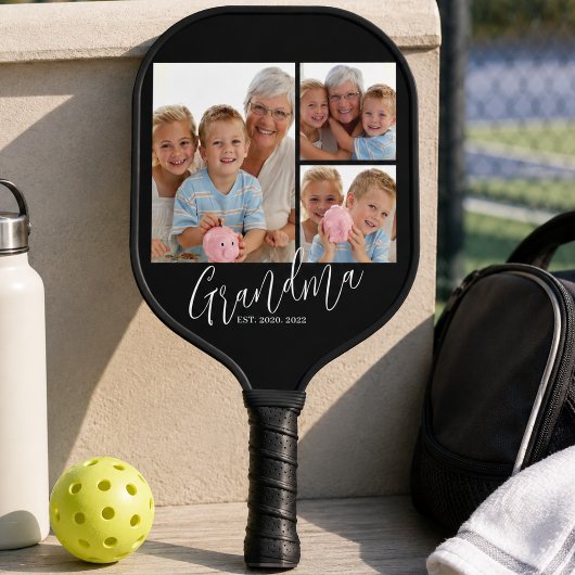 Oma heeft moderne leuke tekst 3 foto opgericht pickleball paddle