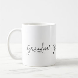 Oma heeft nieuwe oma cadeau ingesteld koffiemok
