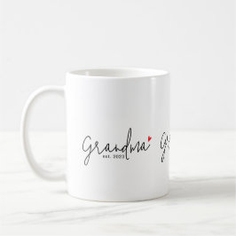 Oma heeft nieuwe oma cadeau ingesteld koffiemok