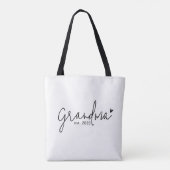 Oma heeft nieuwe oma cadeau ingesteld tote bag (Achterkant)