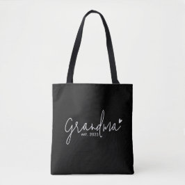 Oma heeft nieuwe oma cadeau ingesteld tote bag