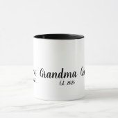 Oma heeft nieuwe oma-cadeau opgericht mok (Midden)