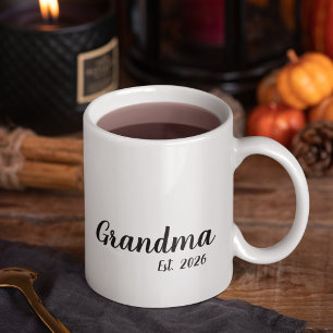 Oma heeft nieuwe oma-cadeau opgericht mok