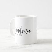 Oma heeft nieuwe oma opgericht koffiemok (Voorkant links)