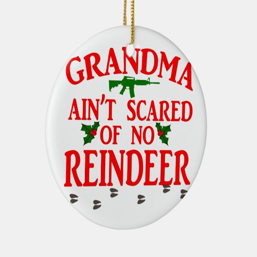 Oma heeft Ran over Keramisch Ornament (Rechts)