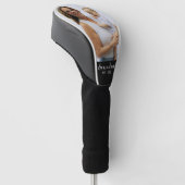 Oma heeft wit schrift foto ingesteld golfheadcover (Schuin)