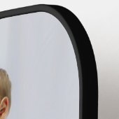 Oma heeft wit script foto ingesteld pickleball paddle (Links Detail)