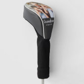 Oma heeft wit script foto opgericht golfheadcover (Schuin)