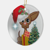 Oma - Het is een kerstfeest van Mousy Dog Keramisch Ornament (Links)
