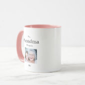Oma hoort bij, aangepaste foto koffiemok mok (Voorkant links)