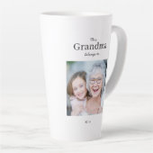 Oma hoort bij, aangepaste foto latte mok (Rechterhoek)