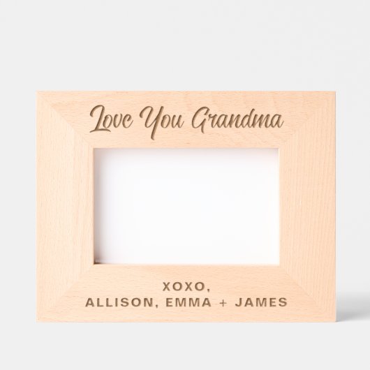 Oma hou van je foto gegraveerde lijstjes (Voorkant)