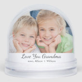 Oma hou van je foto sneeuwbol (Voorkant)