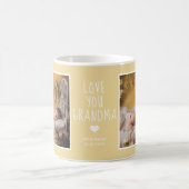 Oma hou van je foto's modern geel C62 wit Koffiemok (Center)