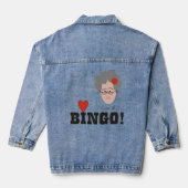 Oma houdt van bingo denim jacket (Achterkant)