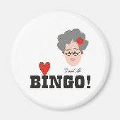 Oma houdt van bingo magneet (Voorkant)