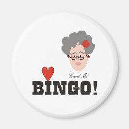 Oma houdt van bingo magneet