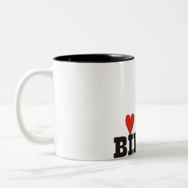 Oma houdt van bingo tweekleurige koffiemok