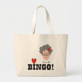 Oma houdt van bingozak grote tote bag