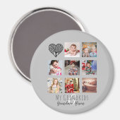 Oma houdt van haar familieboom Foto Collage Gift Magneet (Voorkant / Achterkant)