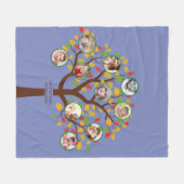 Oma houdt van haar familiestamboom Fotocollage Zac Fleece Deken (Voorkant (Horizontaal))