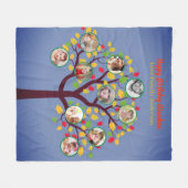 Oma houdt van haar familiestamboom Fotocollage Zac Fleece Deken (Voorkant (Horizontaal))