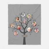 Oma houdt van haar familiestamboom Fotocollage Zac Fleece Deken (Voorkant)