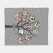 Oma houdt van haar familiestamboom Fotocollage Zac Fleece Deken (Voorkant (Horizontaal))