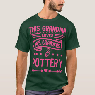 Oma houdt van haar kleinkinderen Pottery Grandma T-shirt