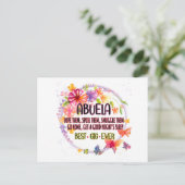 Oma houdt van hen, verwent hen, knuffelt hen briefkaart (Staand voorkant)