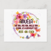 Oma houdt van hen, verwent ze en knuffelt hen briefkaart (Voorkant)