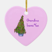 Oma houdt van Iris Ornament (Voorkant)