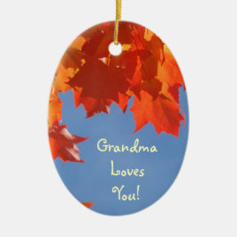Oma houdt van jou! kerstversiering Vrolijk Kerstfe Keramisch Ornament