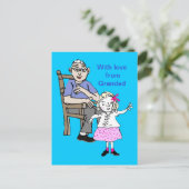 Oma houdt van me briefkaart (Staand voorkant)