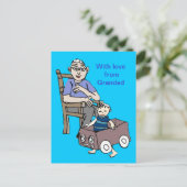 Oma houdt van me briefkaart (Staand voorkant)