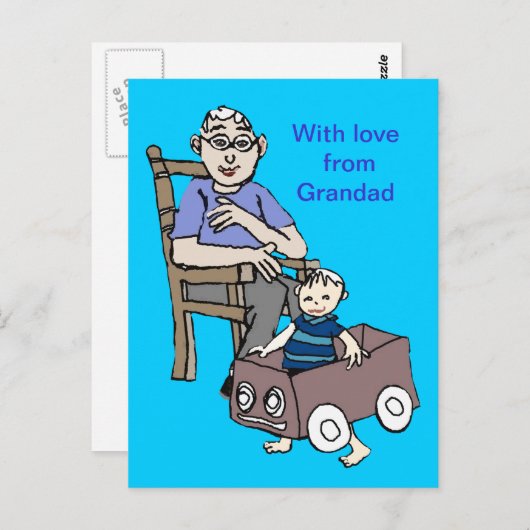 Oma houdt van me briefkaart (Voorkant / Achterkant)