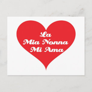 Oma houdt van mij Italiaans Briefkaart