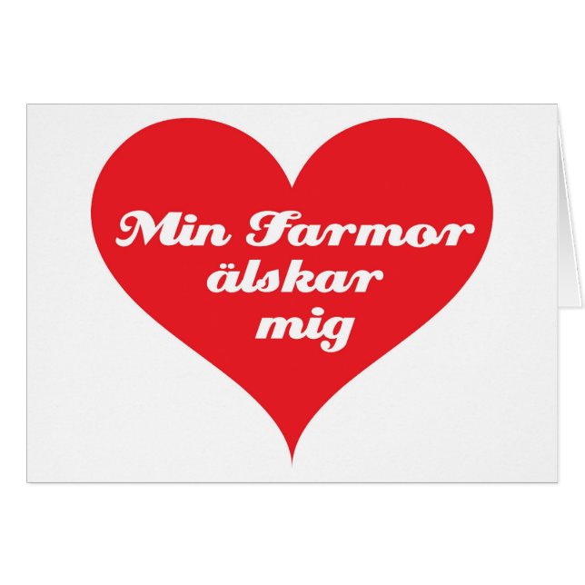 Oma houdt van mij Zweeds (Voorkant Horizontaal)