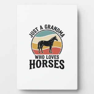 Oma houdt van paarden vintage gravure shirt ontwer fotoplaat