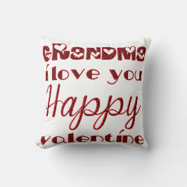 Oma I Love You Cute Cupid Typography Valentijn Kussen