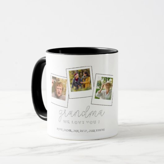 Oma I Love You Mok - Cadeau van kleinkinderen (Voorkant links)