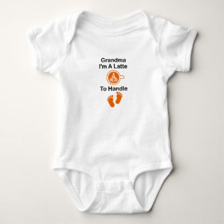 oma, ik ben een latte om grappige Baby te behandel Romper