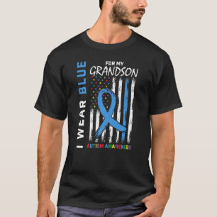 Oma ik draag blauw voor mijn kleinzoon Autismabewu T-shirt