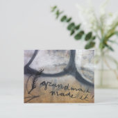 oma, ik heb het gemaakt! graffiti briefkaart (Staand voorkant)