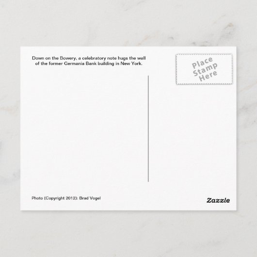 oma, ik heb het gemaakt! graffiti briefkaart (Achterkant)