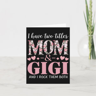 Oma ik heb twee titels mama en Gigi 1 Kaart