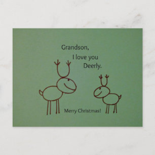 Oma, ik hou van je Deerly. Briefkaart