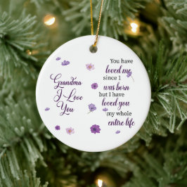 Oma ik hou van je keramisch ornament