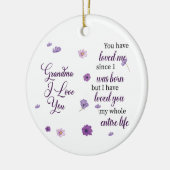 Oma ik hou van je keramisch ornament (Links)